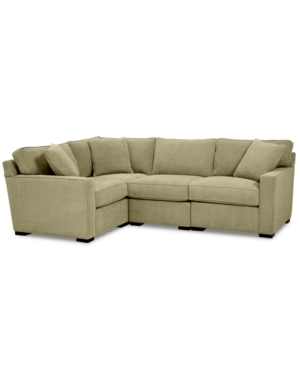 FURNITURE RADLEY FABRIC 4-PC. SECTIONAL SOFA WITH CORNER PIECE, CREATED FOR MACY'S