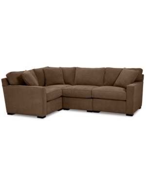 FURNITURE RADLEY FABRIC 4-PC. SECTIONAL SOFA WITH CORNER PIECE, CREATED FOR MACY'S