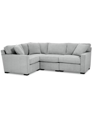FURNITURE RADLEY FABRIC 4-PC. SECTIONAL SOFA WITH CORNER PIECE, CREATED FOR MACY'S