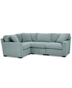 FURNITURE RADLEY FABRIC 4-PC. SECTIONAL SOFA WITH CORNER PIECE, CREATED FOR MACY'S