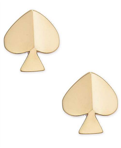 kate spade new york GoldTone Spade Extra Small Stud Earring & Reviews