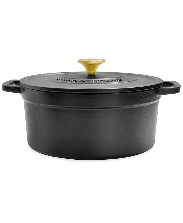 Martha Stewart Collection Enameled Cast Iron 6Qt. Covered Dutch Oven, Created for Macy's
