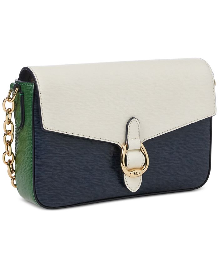 Lauren Ralph Lauren Bennington Saffiano Leather Flap Crossbody Macy's