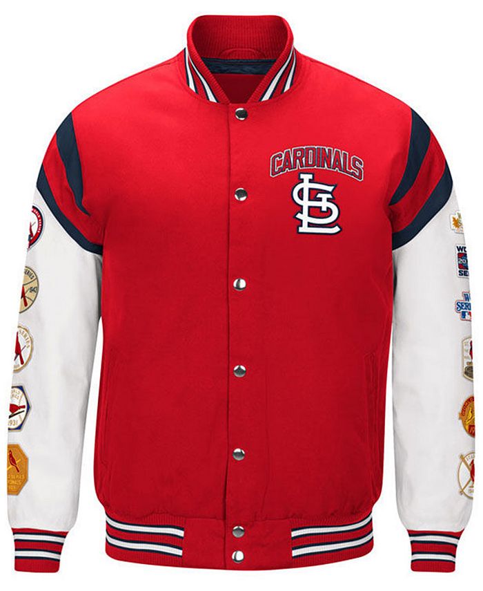 G Iii Sports Mens St Louis Cardinals Home Team Commemorative Varsity Jacket Macys 