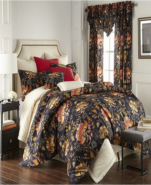 Colcha Linens Midnight Bloom Duvet Cover Set California King