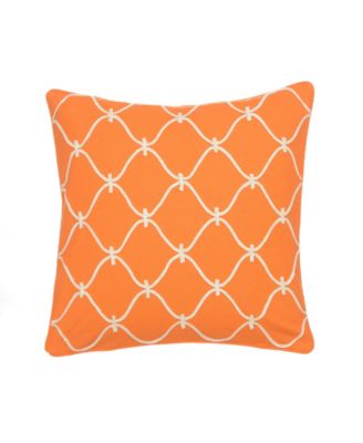 Levtex Serendipity Orange Rope Decorative Pillow, 20" x 20"