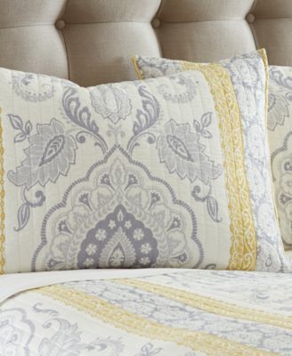 St. Claire Damask Reversible 3-Pc. Quilt Set, King