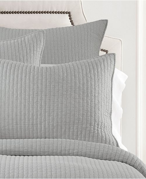 Levtex Home Cross Stitch Light Gray King Quilt Set & Reviews Quilts