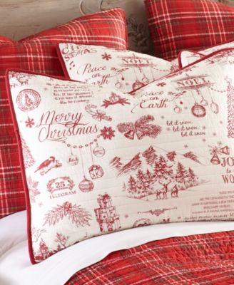 Yuletide Toile 3-Pc. Quilt Set, King