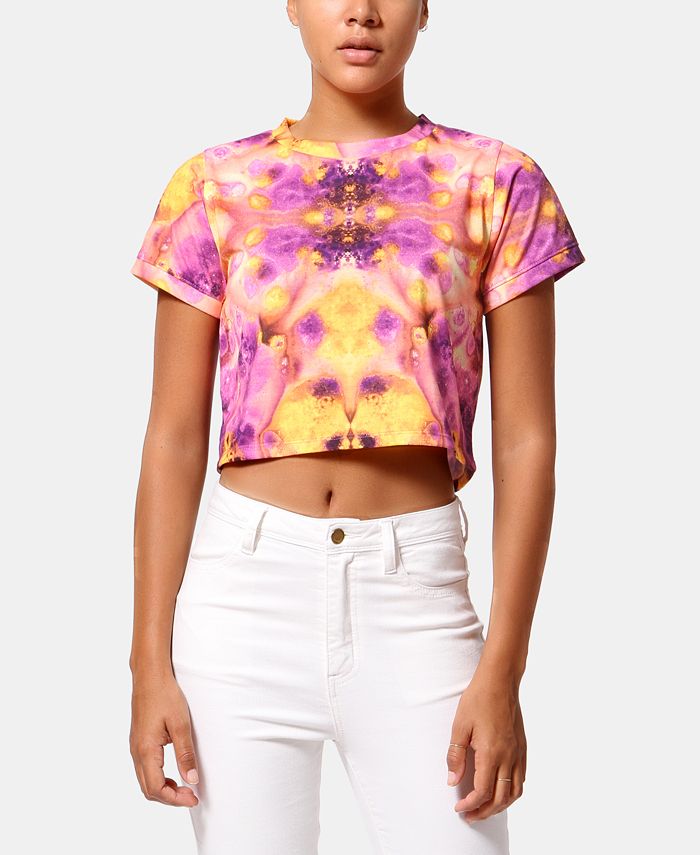 cropped tie dye t shirt
