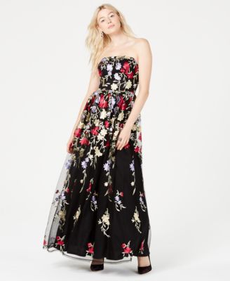 macys embroidered dress