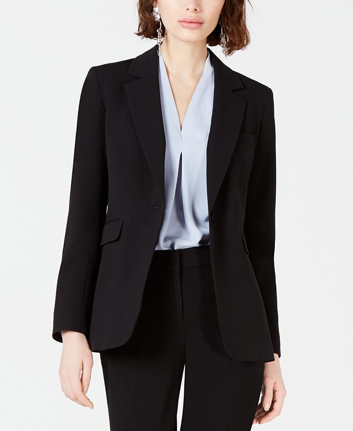 Bar III Women's One-Button Notch-Collar Blazer, Created for Macy's - Macy's
