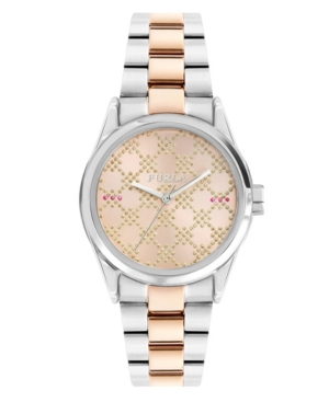 image of Furla Women-s Eva Rose Dial Stainless Steel Watch