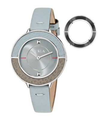 Furla Blue Leather Dress Watch main image 1
