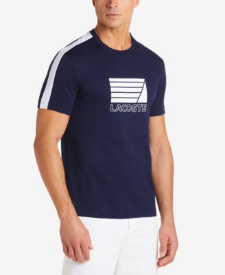 Lacoste - Men's Logo Graphic Stripe T-Shirt