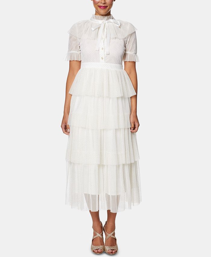 Betsey johnson outlet tulle tiered gown