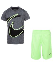 Little Boys Dri-FIT Swoosh T-shirt and Shorts Set, 2 Piece