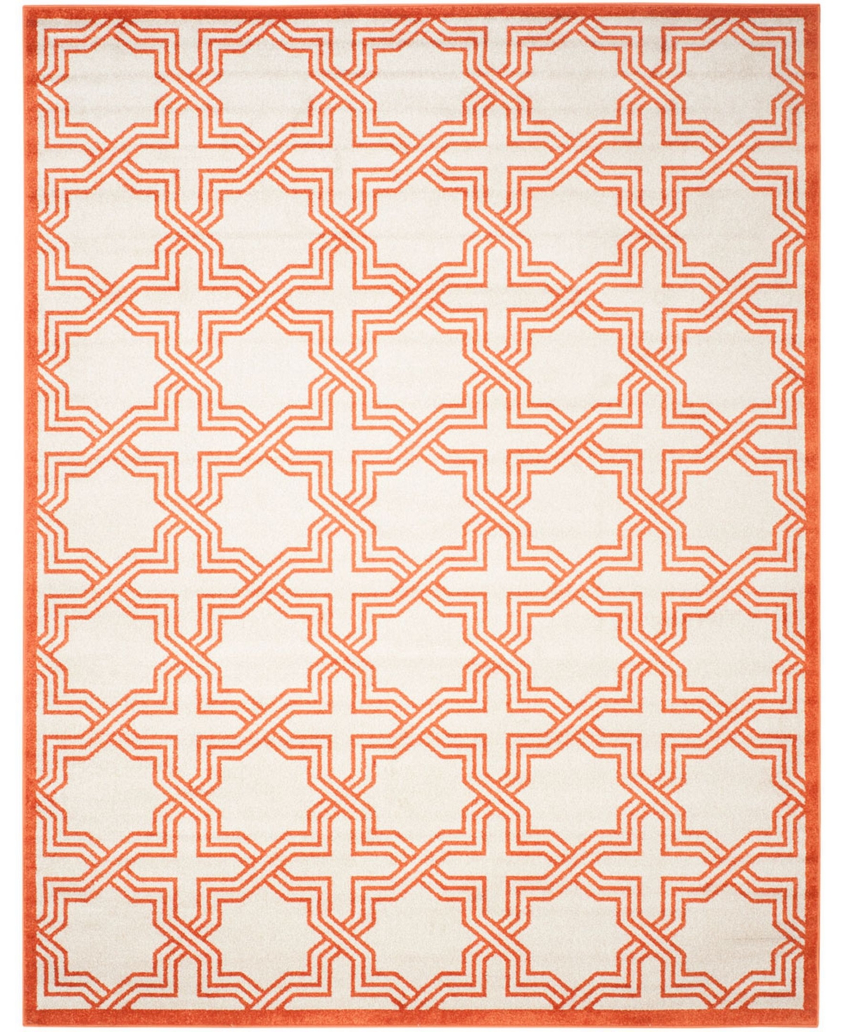 Safavieh Amherst Ivory and Orange 8' x 10' Area Rug - Ivory