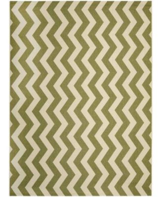 Courtyard CY6245 Green and Beige 8' x 11' Sisal Weave Outdoor Area Rug