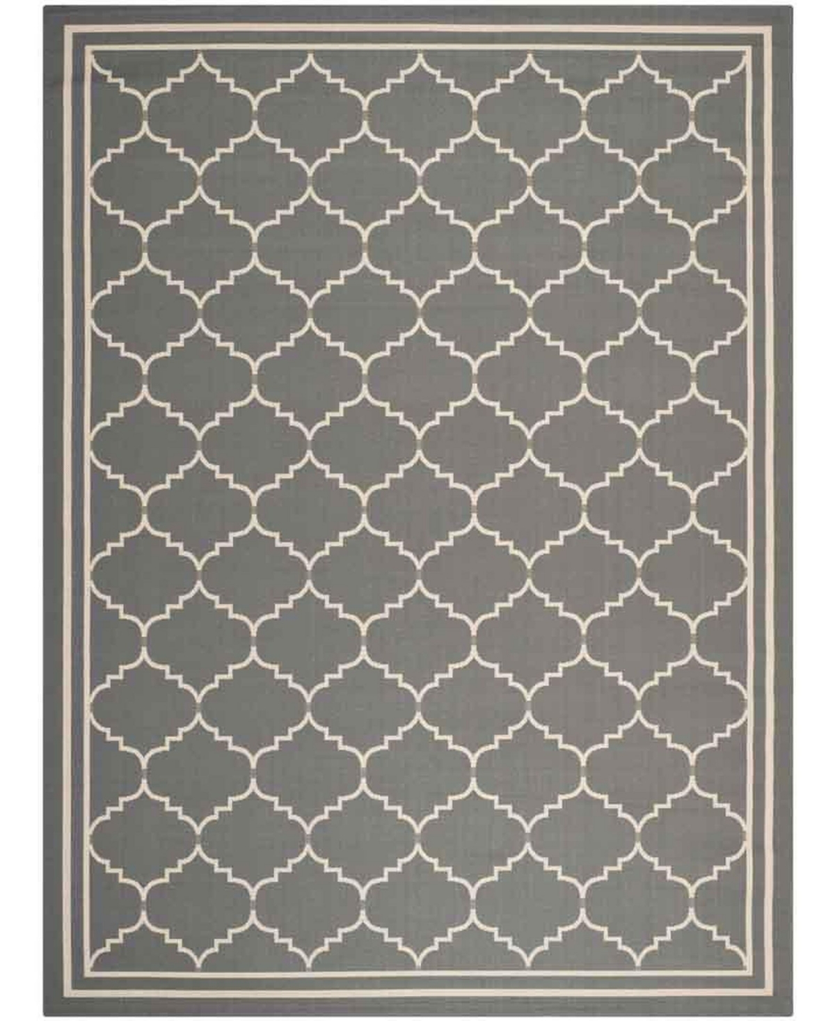 Safavieh Courtyard Gray and Beige 8' x 11' Sisal Weave Outdoor Area Rug - Grey / Bei