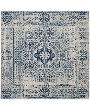 Safavieh Evoke Ivory and Blue 6'7in x 6'7in Square Area Rug
