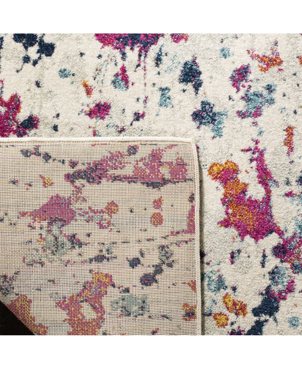 Safavieh Evoke EVK284and Red Area Rug - Ivory