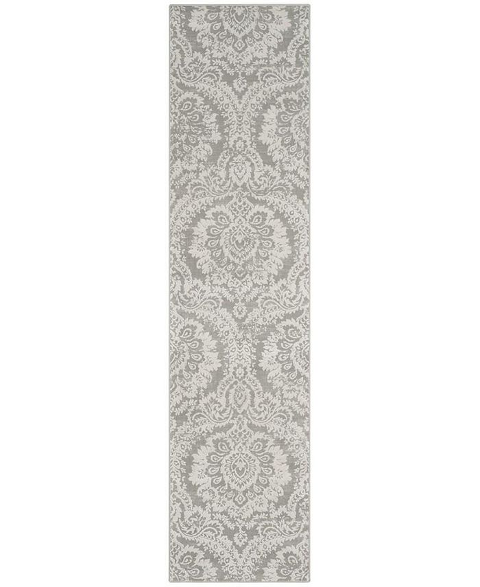 Safavieh Princeton Grey and Beige 2' x 8' Runner Area Rug Macy's