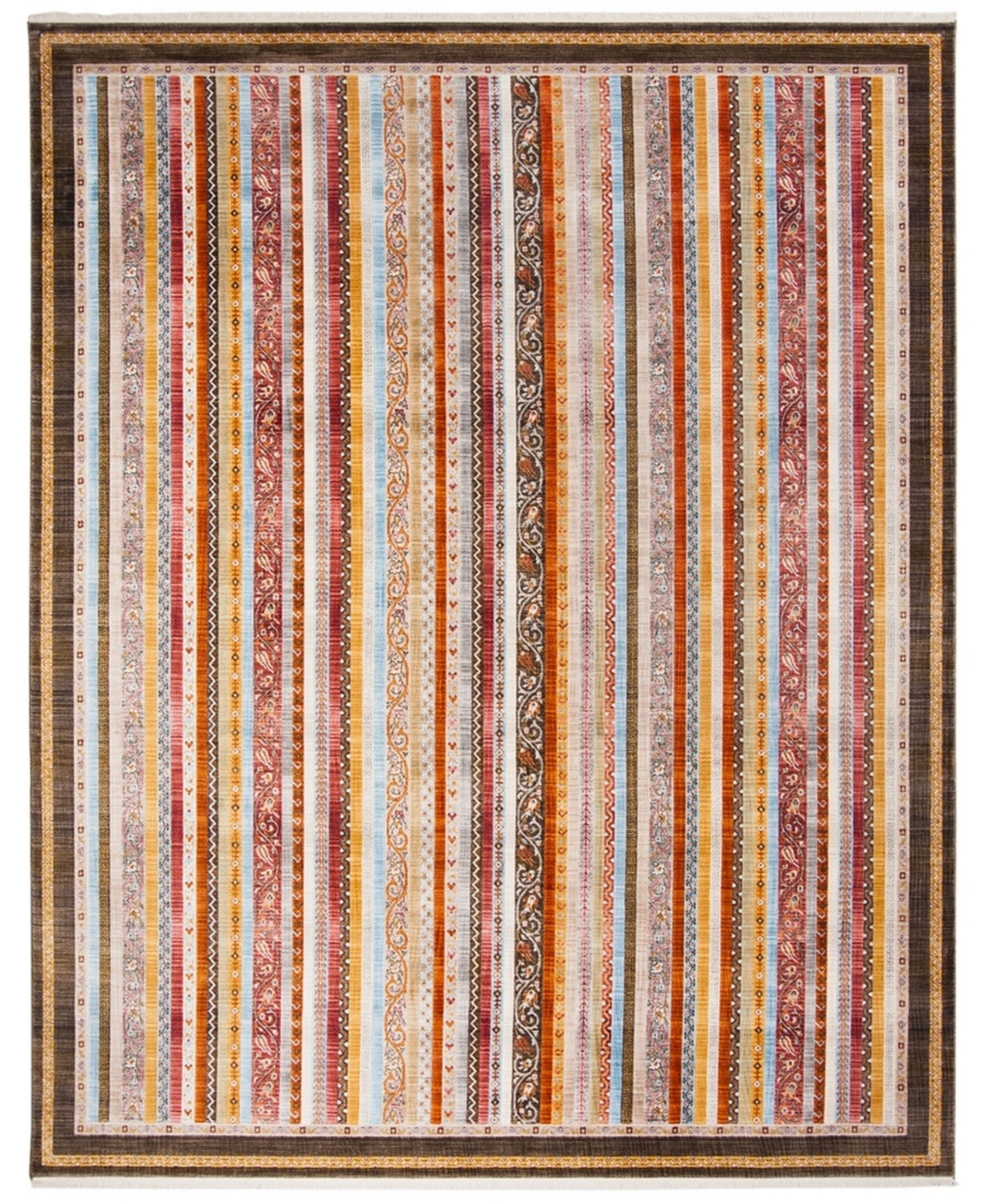Safavieh Bokhara Brown and Yellow 8' x 10' Area Rug - Brown