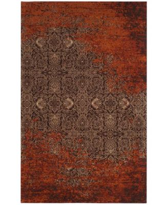 Safavieh Classic Vintage Rust And Brown 5' X 8' Area Rug - Macy's