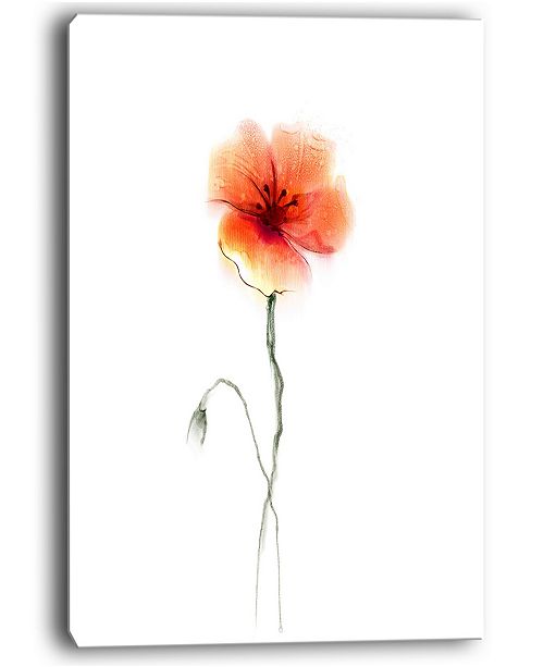 Design Art Designart Large Pink And Red Poppy Flower Large Flower