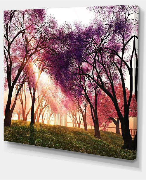 Design Art Designart Cherry Blossoms Japan Garden Landscape Canvas