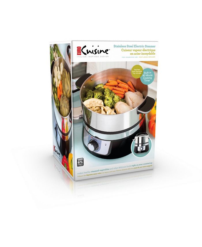 EuroCuisine Euro Cuisine FS3200 Stainless Steel Electric Food Steamer