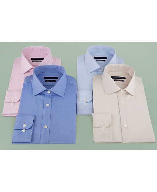 Tommy Hilfiger Men's Athletic Fit Performance Stretch TH Flex Collar