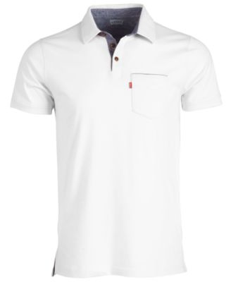 levis white polo shirt