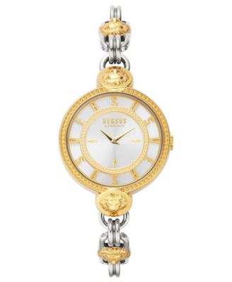 Versus Versace - wo-Tone God and Silver-tone Bracelet Watch, 36mm