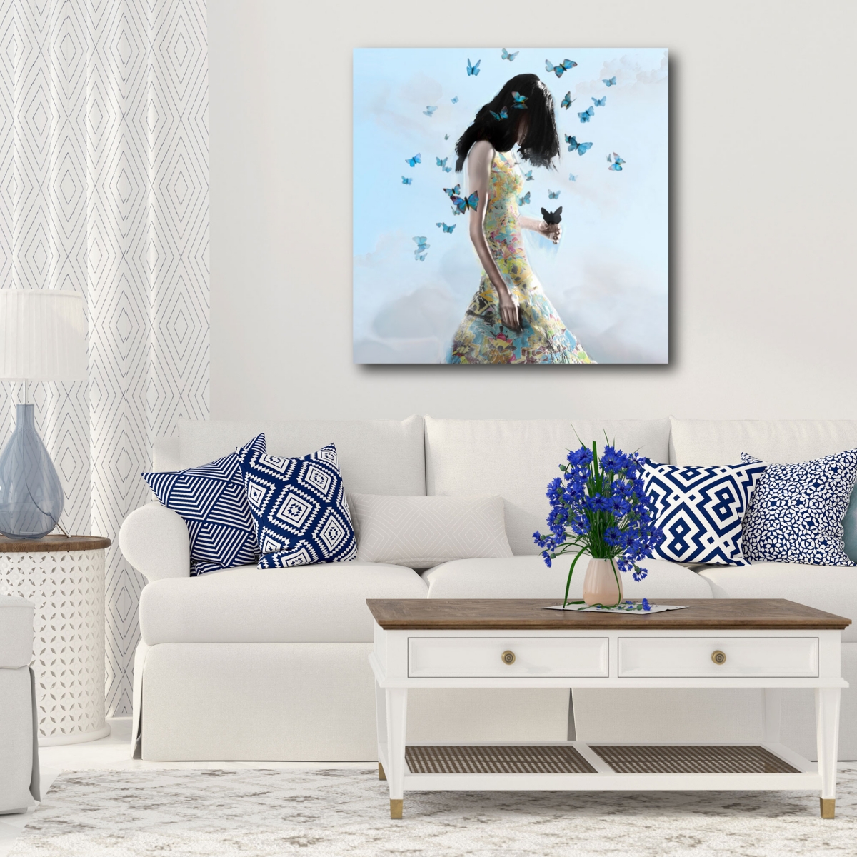 Courtside Market Don't Forget Me Gallery-Wrapped Canvas Wall Art -