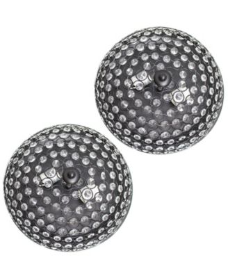 Elegant Designs 2 Light Elipse Crystal Flush Mount Ceiling Light 2 Pack