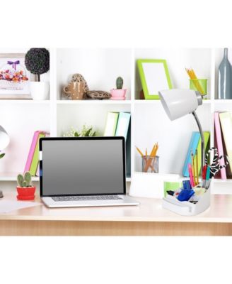 Limelight's Gooseneck Organizer Desk Lamp with iPad Tablet Stand Book Holder and USB port