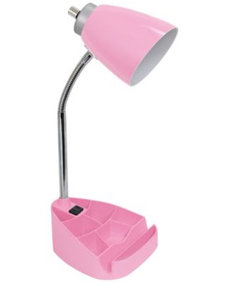 Limelight's Gooseneck Organizer Desk Lamp with iPad Tablet Stand Book Holder and Charging Outlet