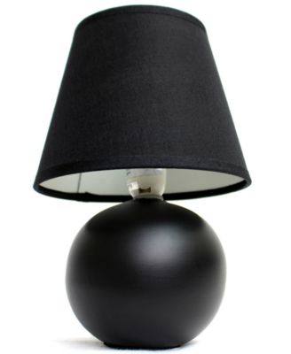Simple Designs Mini Ceramic Globe Table Lamp