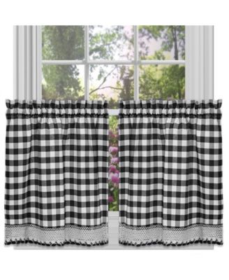 Buffalo Check Window Tier Pair, 58" x 24"