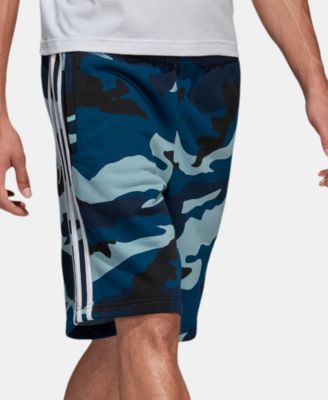 blue camo adidas shorts