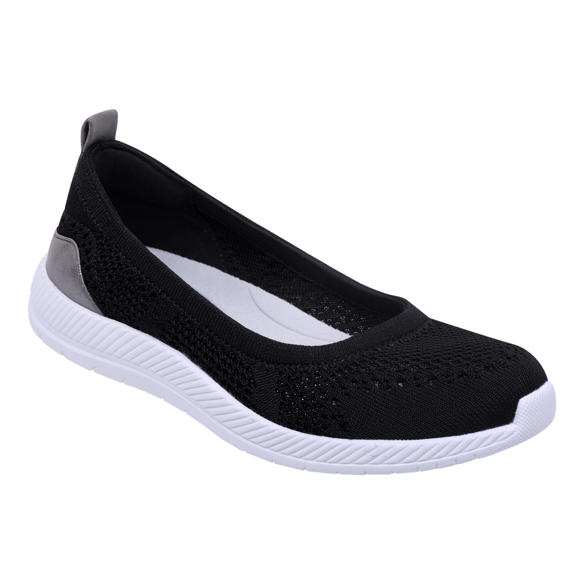Shop Easy Spirit Women's Glitz Casual Slip-on Walking Shoes In Black