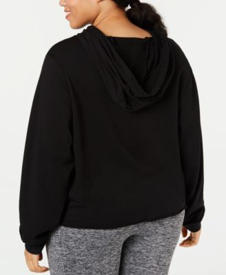 Soffe Plus Size Dance Cropped Hoodie