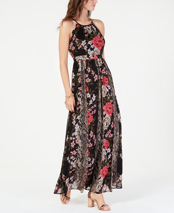 INC International Concepts INC MixedPrint Maxi Dress, Created for Macy