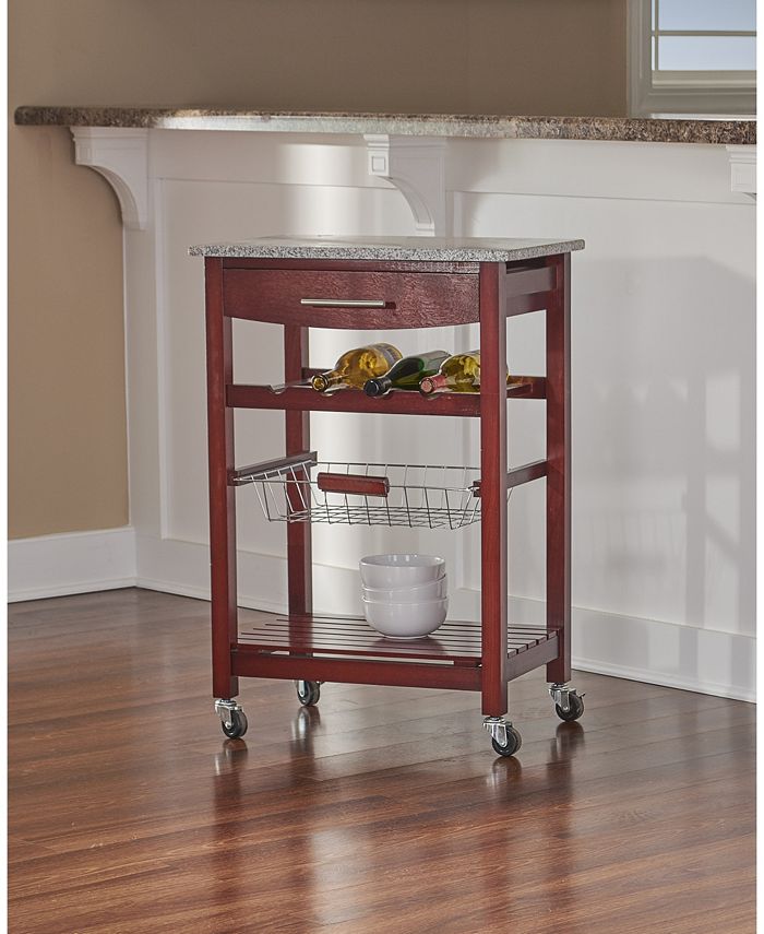 Linon Home Décor Kitchen Island with Granite Top Macy's