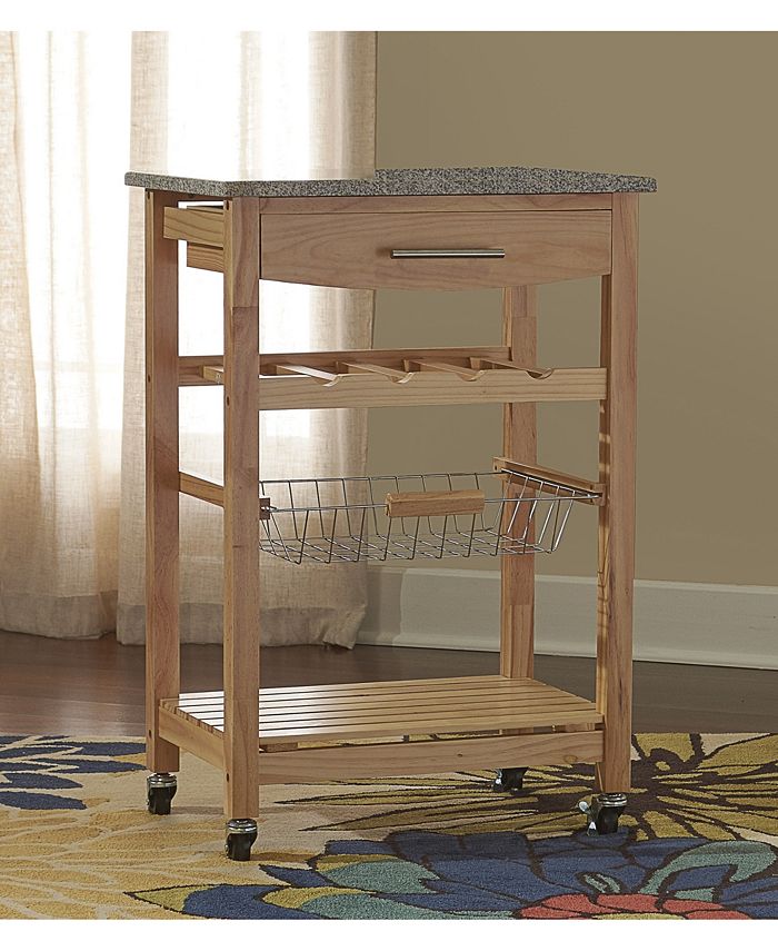 Linon Home Décor Kitchen Island with Granite Top Macy's