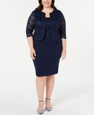 macy's plus size sequin dresses