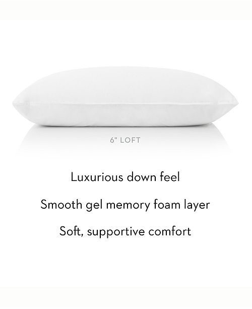 Malouf Z Gelled Microfiber + Gel Dough Layer Pillow Queen & Reviews Pillows Bed & Bath