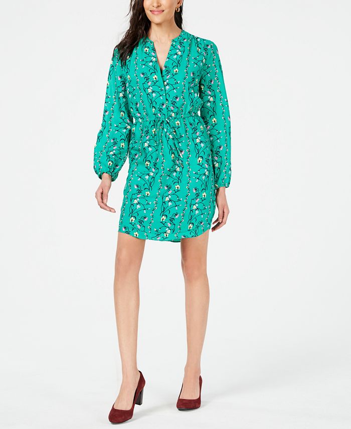 Maison Jules Asymmetrical Flounce Fit Flare Dress